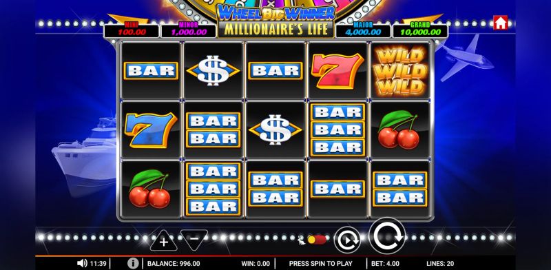 Wheel Big Winner Millionaire's Life gameplay screenshot