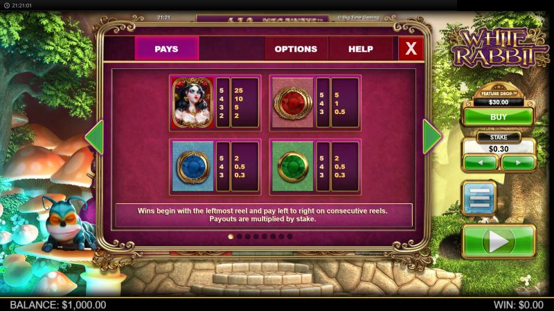 White Rabbit Megaways gameplay screenshot
