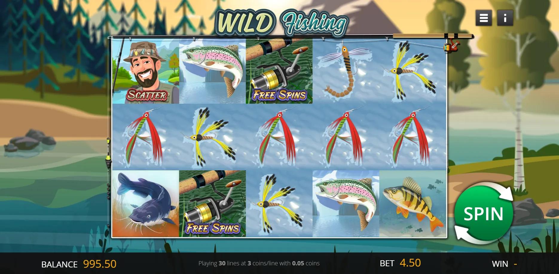 Wild Fishing slot gameplay screenshot