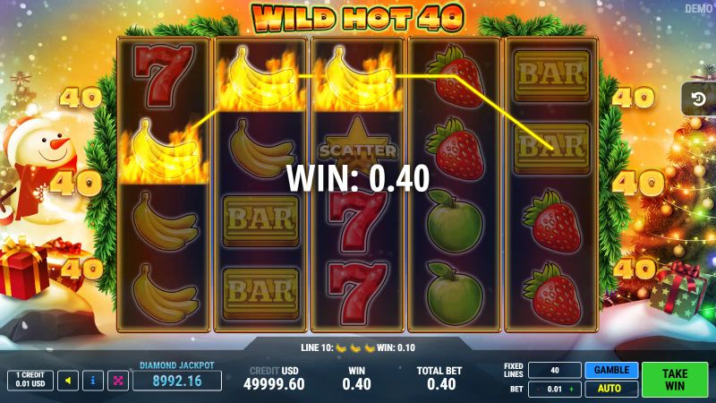 Wild Hot 40 Christmas gameplay screenshot