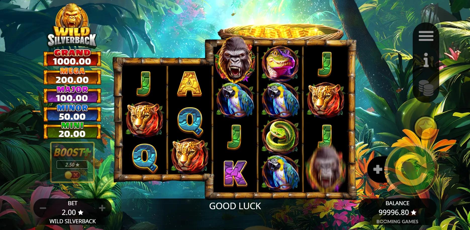 Wild Silverback slot gameplay screenshot