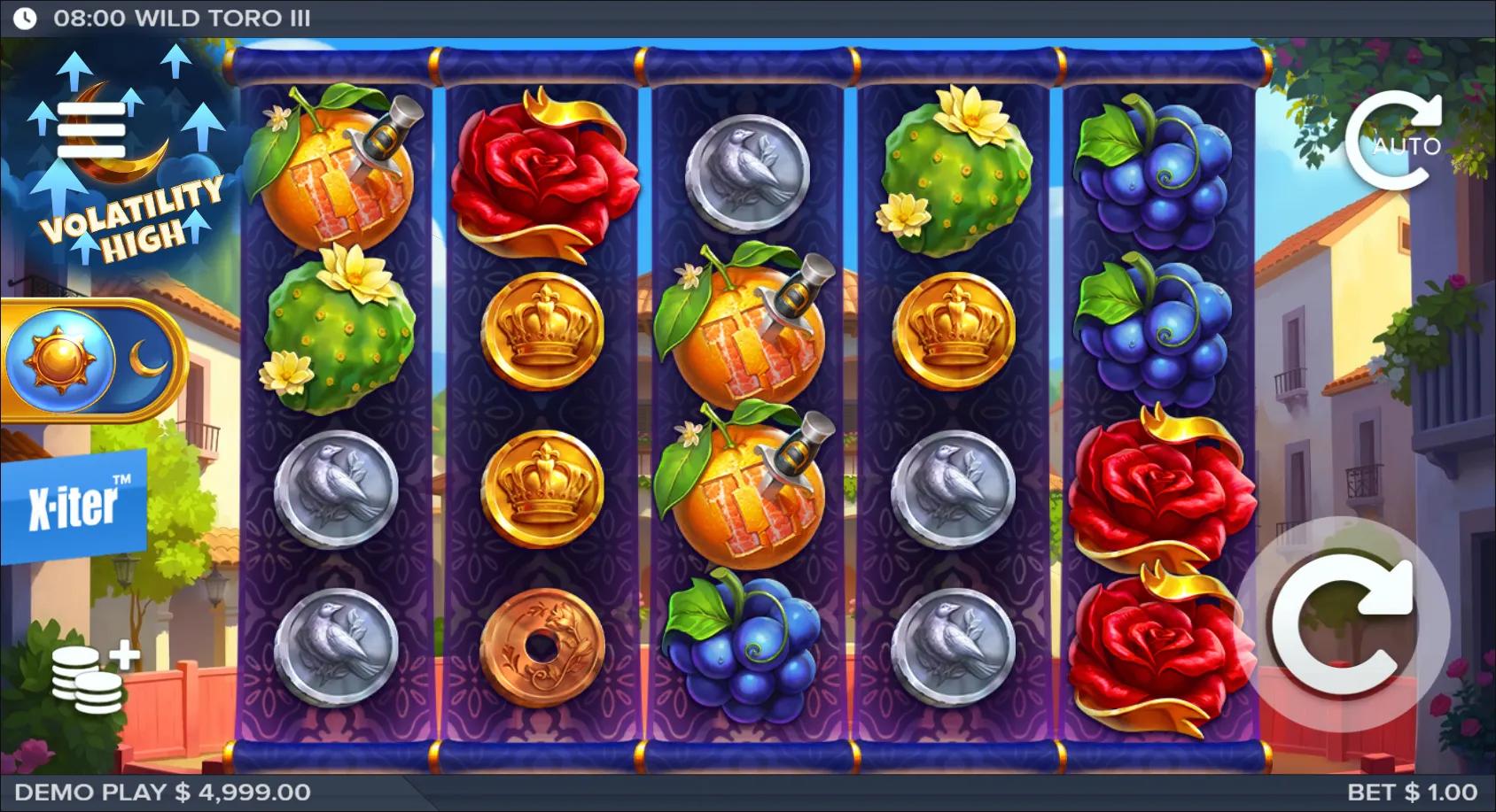 Wild Toro 3 slot gameplay screenshot