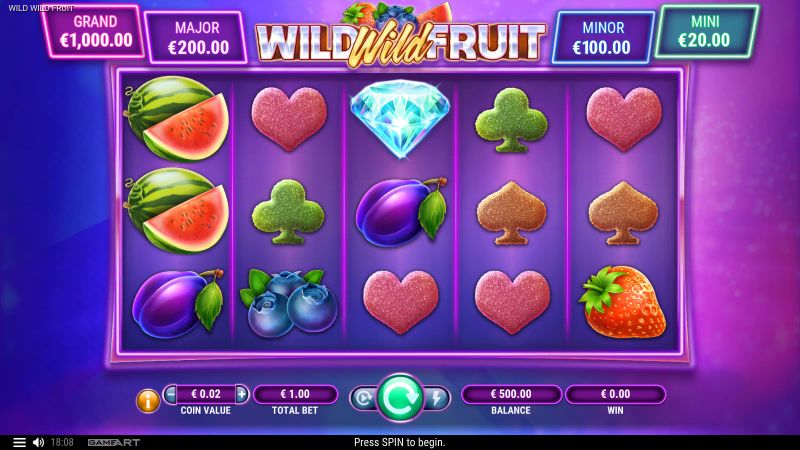 Wild Wild Fruit gameplay screenshot