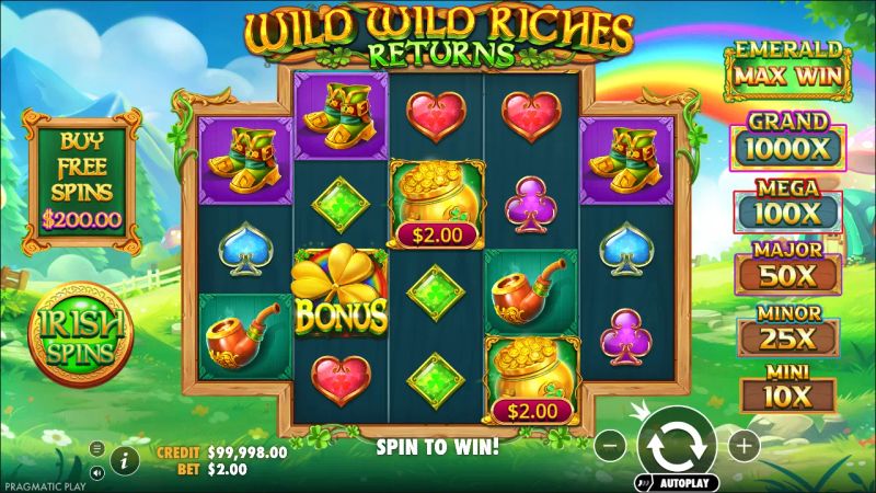 Wild Wild Riches Returns gameplay screenshot