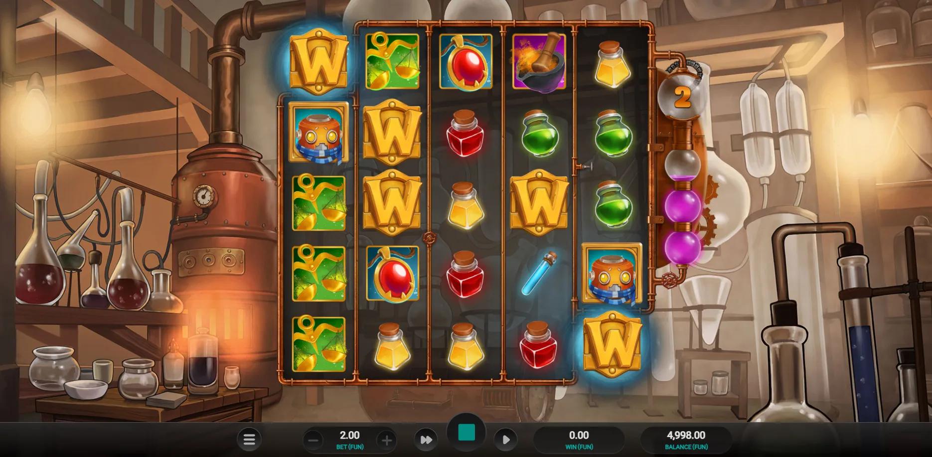 Wildchemy slot gameplay screenshot