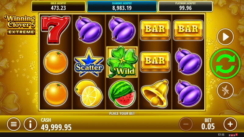 Winning Clover 5 Extreme gameplay screenshot