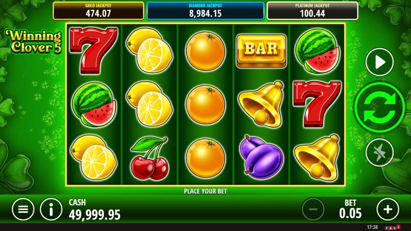 Winning Clover 5 gameplay screenshot