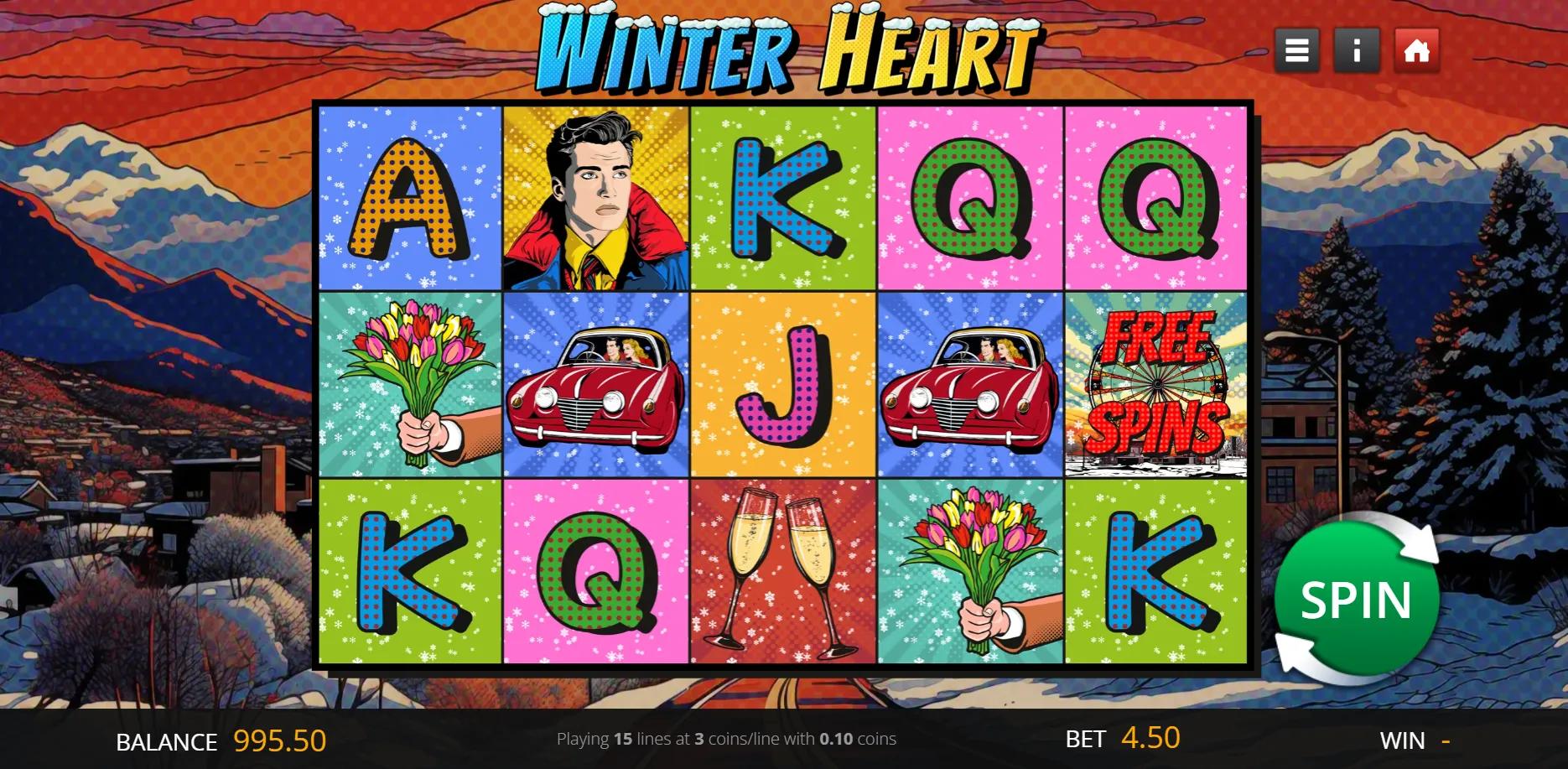 Winter Heart slot gameplay screenshot