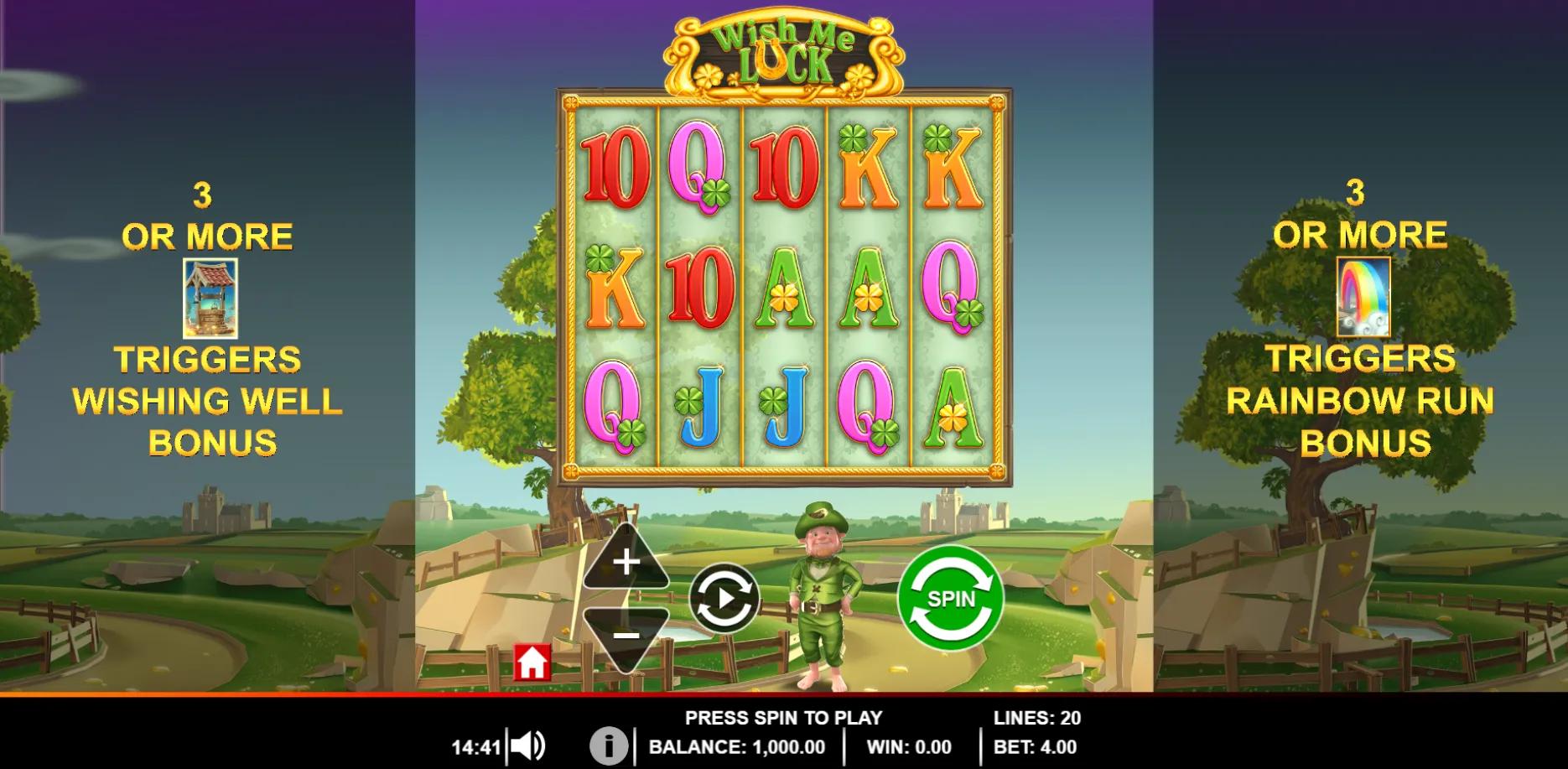 Wish Me Luck slot gameplay screenshot