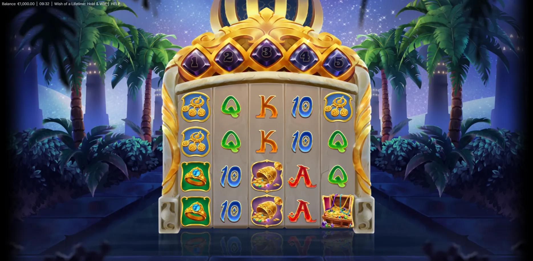 Wish of a Lifetime: Hold & Win slot gameplay screenshot