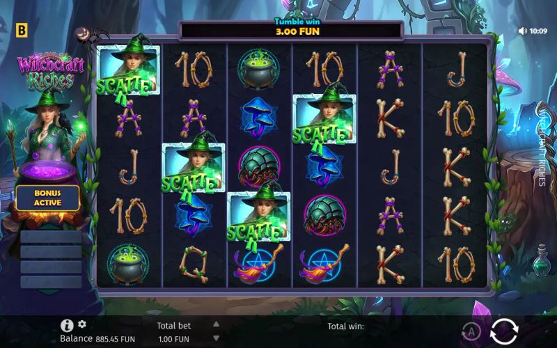 Witchcraft Riches gameplay screenshot