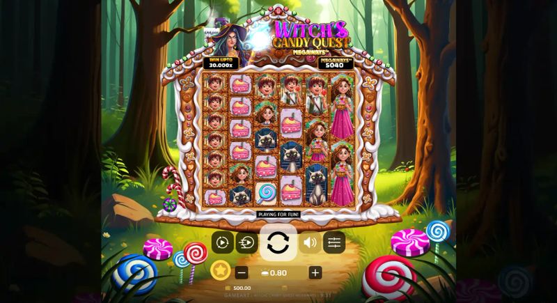 Witch's Candy Quest Megaways gameplay screenshot