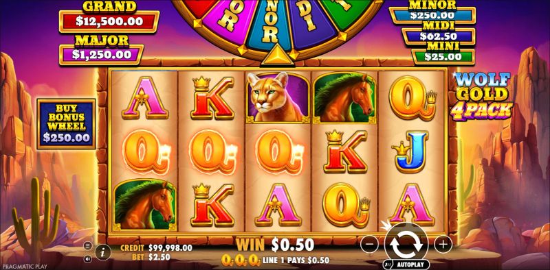 Wolf Gold 4 Pack gameplay screenshot