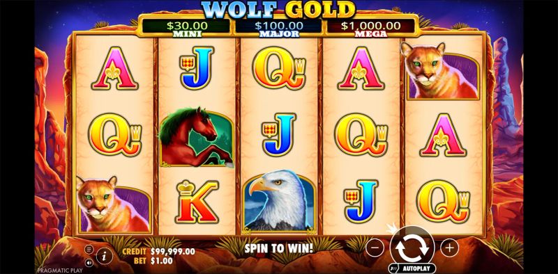 Wolf Gold gameplay screenshot