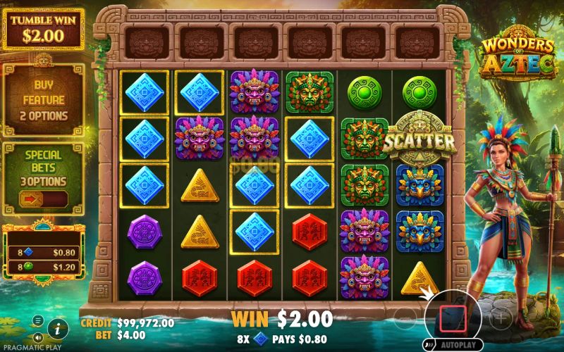 Wonders of Aztec gameplay screenshot