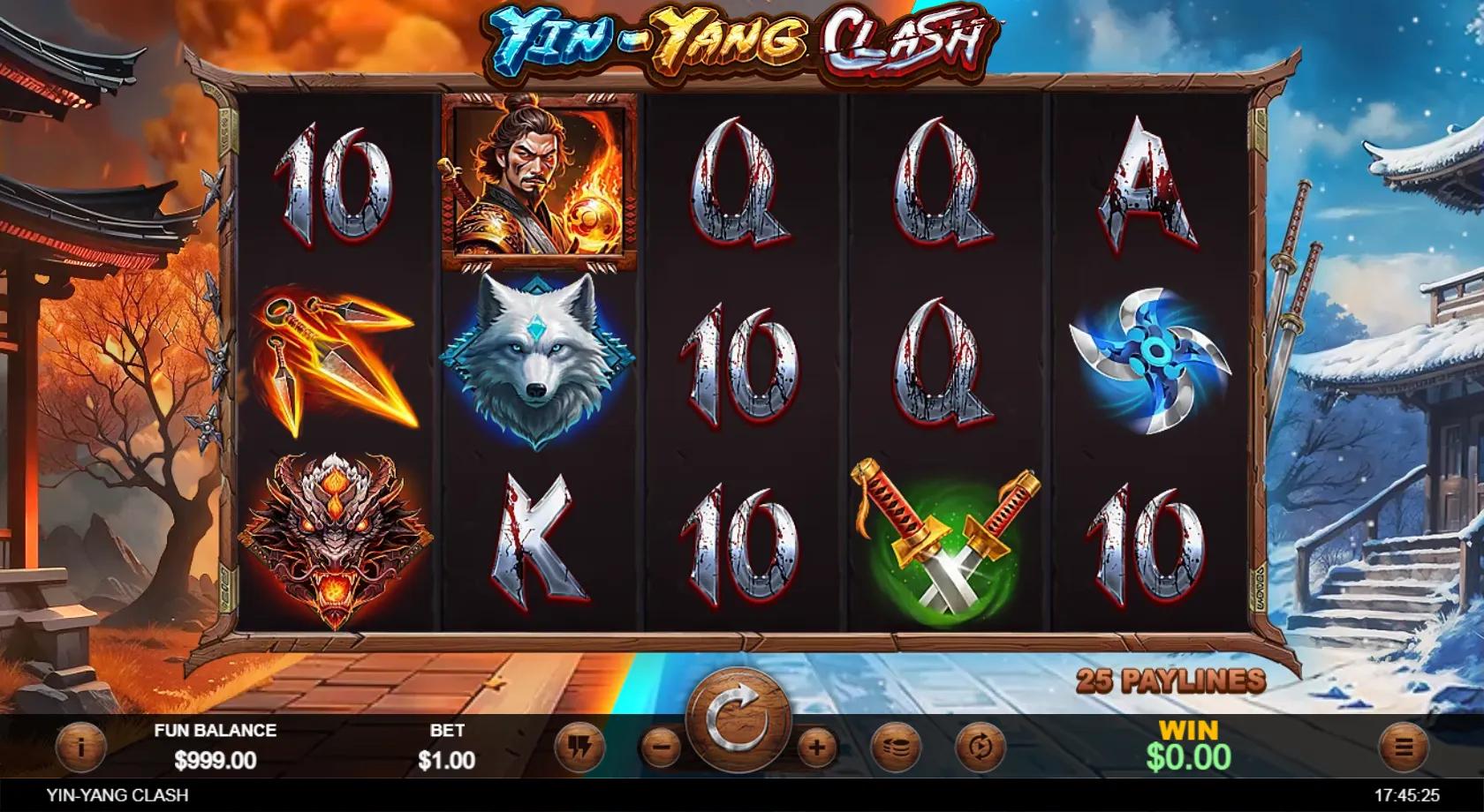 Yin-Yang Clash slot gameplay screenshot
