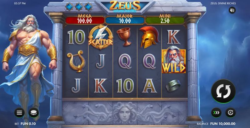 Zeus: Divine Riches gameplay screenshot