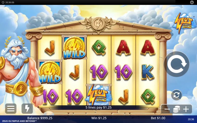 Zeus Olympus and Beyond gameplay screenshot