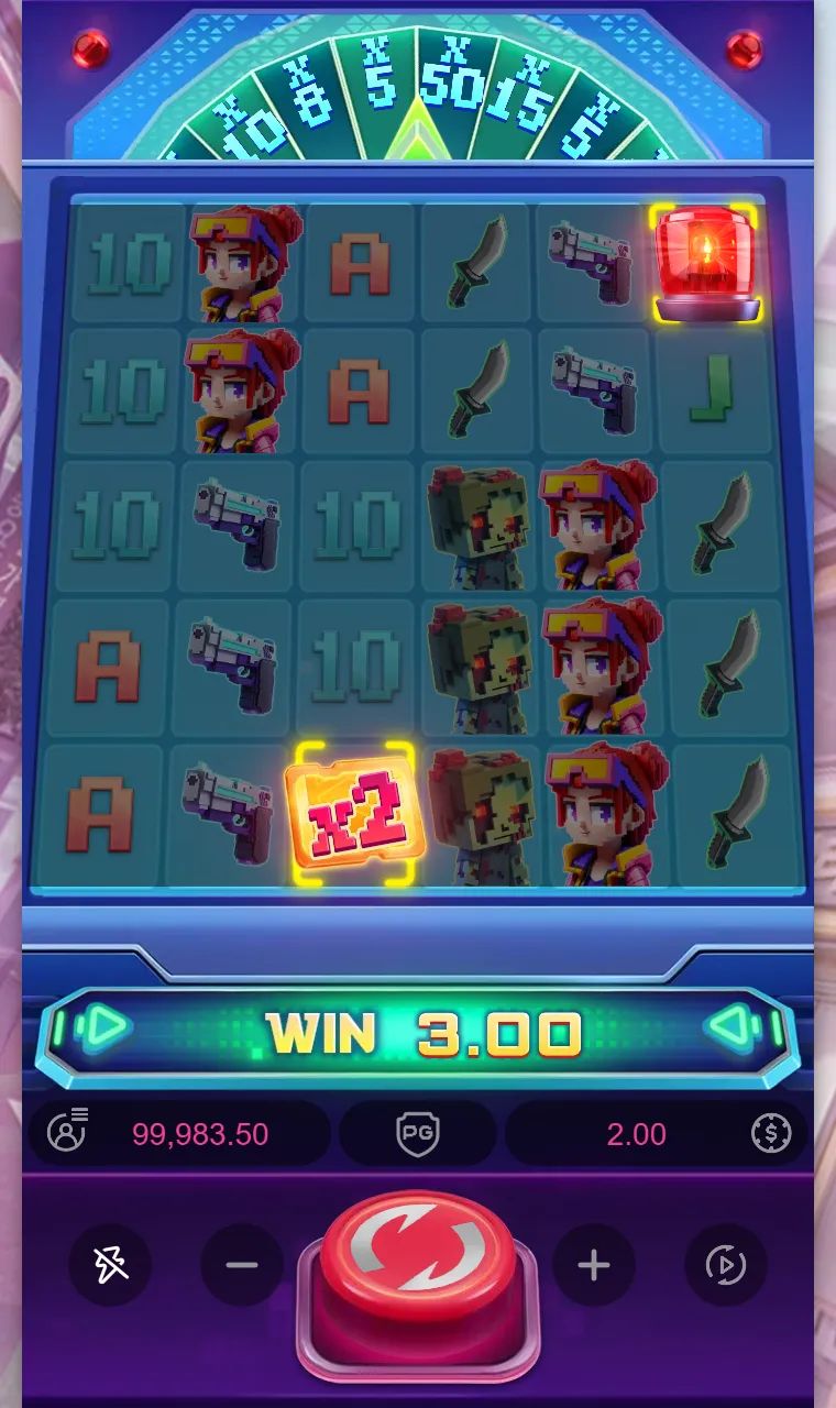 Zombie Blasters: tela do jogo