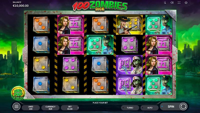100 Zombies Dice