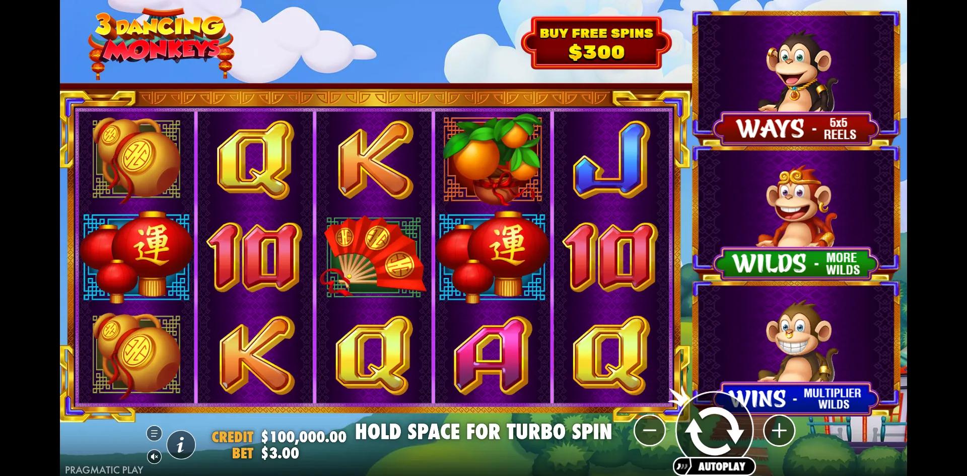 3 Dancing Monkeys - Pragmatic Play Slot