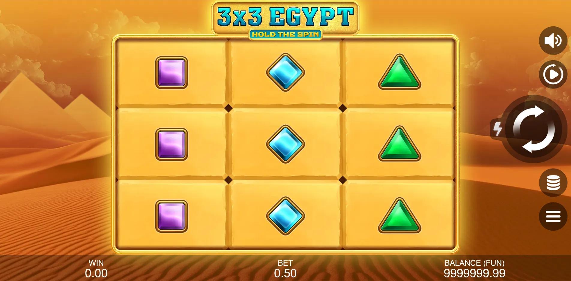 3x3 Egypt: Hold The Spin - Gamzix Slot