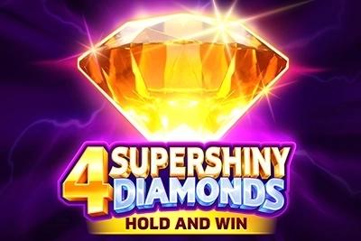 4 Supershiny Diamonds: Hold and Win - Playson Slot