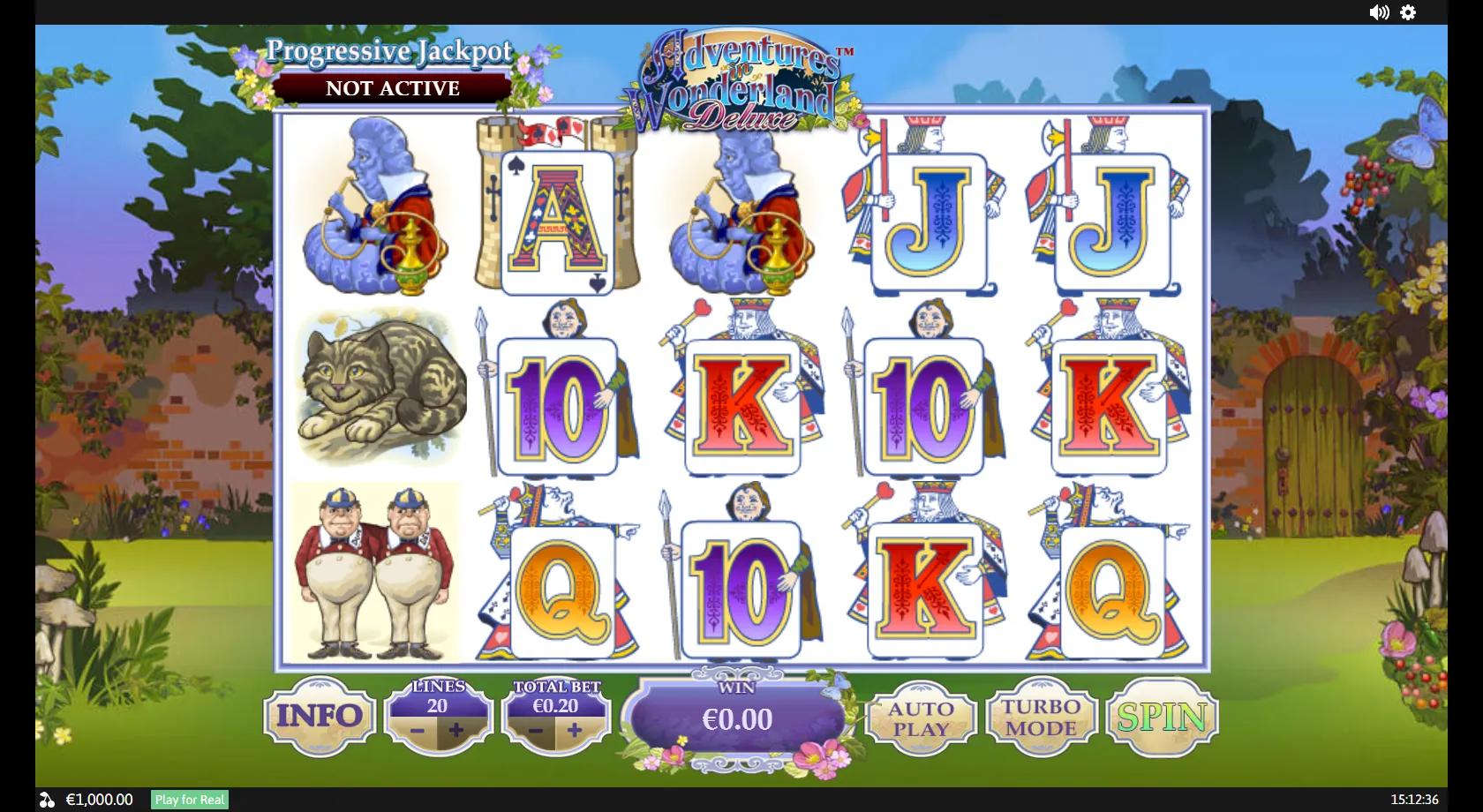 Adventures in Wonderland Deluxe - Playtech Slot