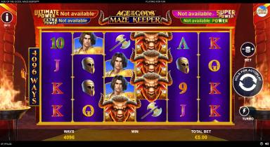 Age of the Gods: Maze Keeper - Playtech Slot
