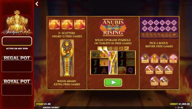 Anubis Rising Jackpot King - Blueprint Gaming Slot