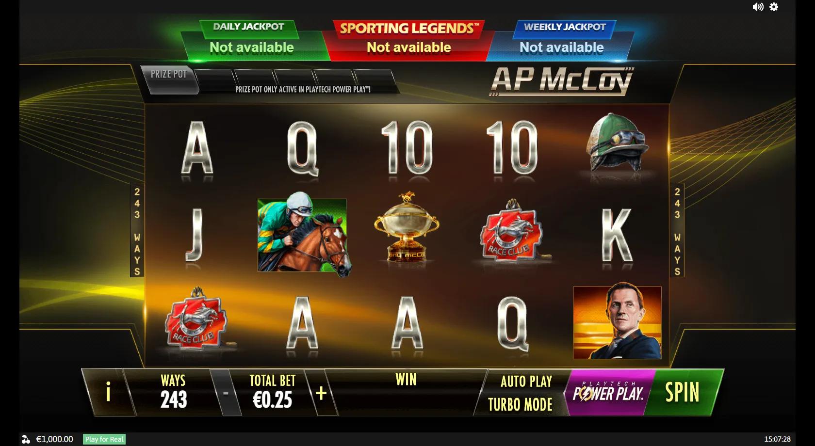 AP McCoy: Sporting Legends - Playtech Slot