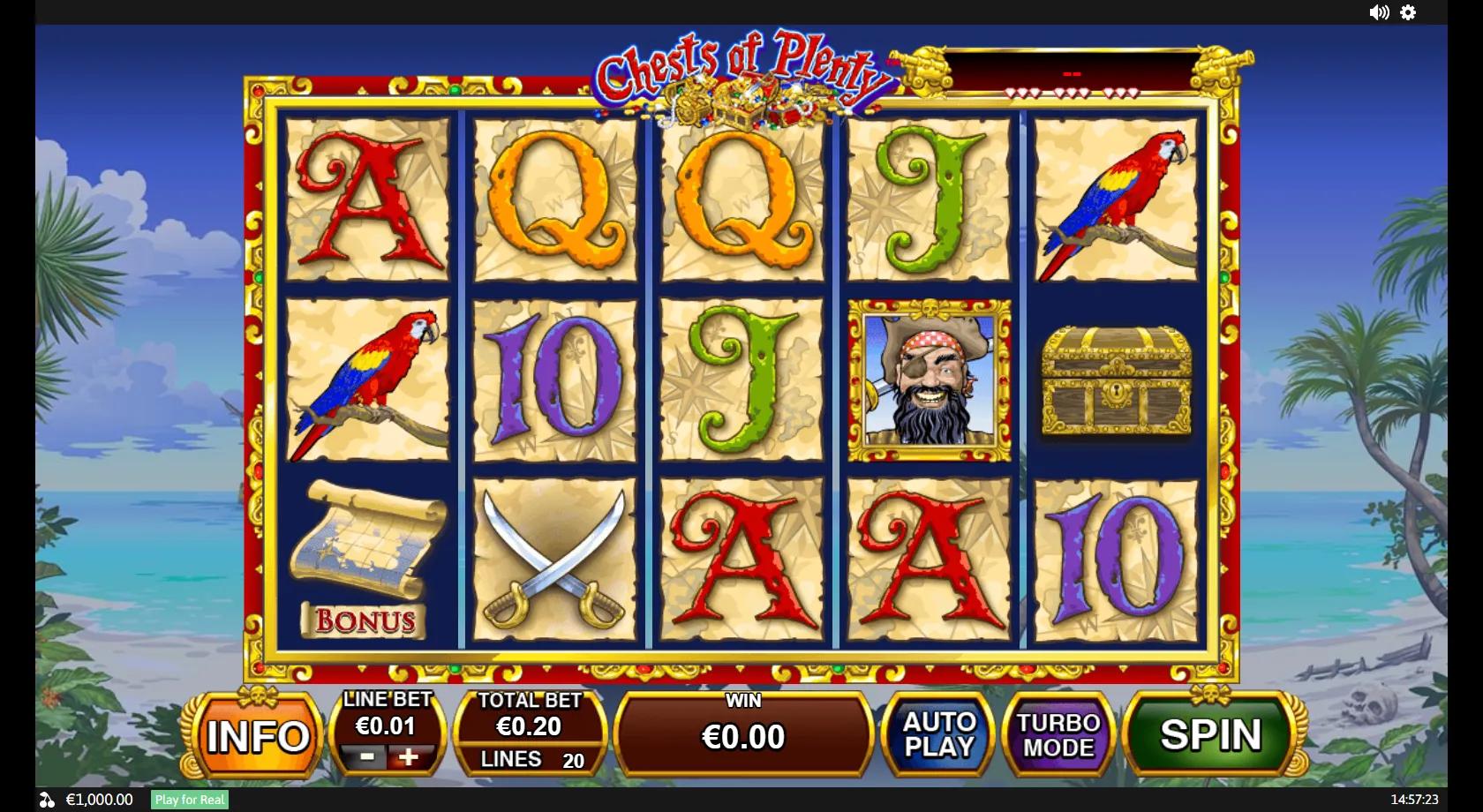 Chests of Plenty - Playtech Slot