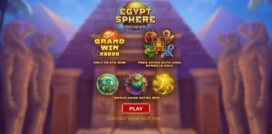 Egypt Sphere: Hold The Spin - Gamzix Slot