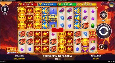 Fire 4: Cash Collect Quattro - Playtech Slot