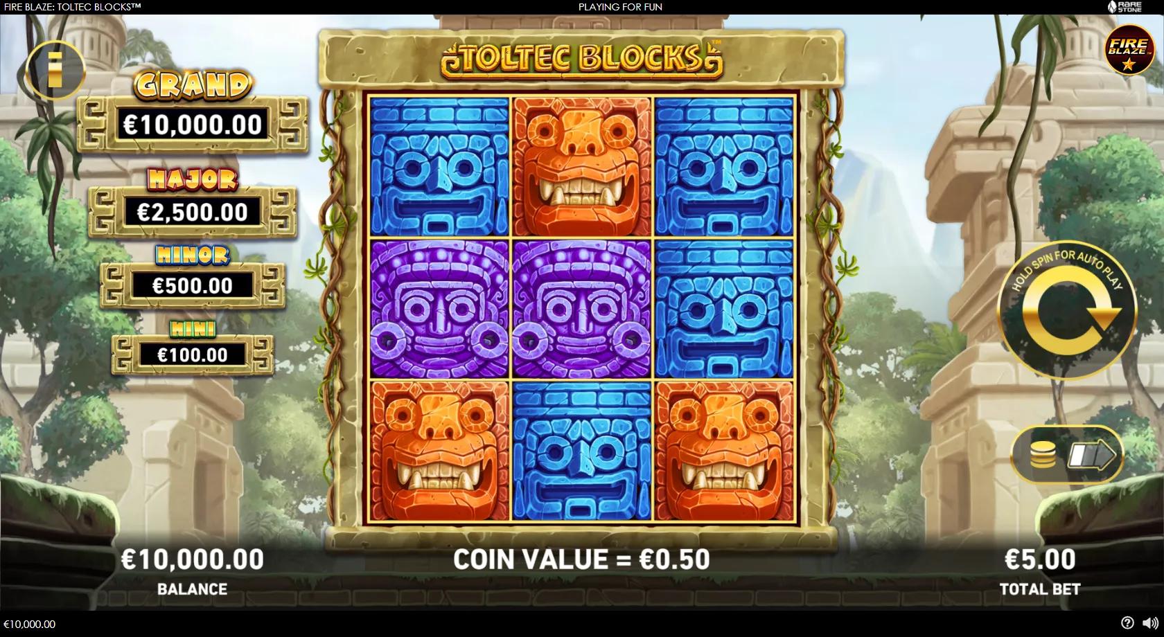 Fire Blaze: Toltec Blocks - Playtech Slot