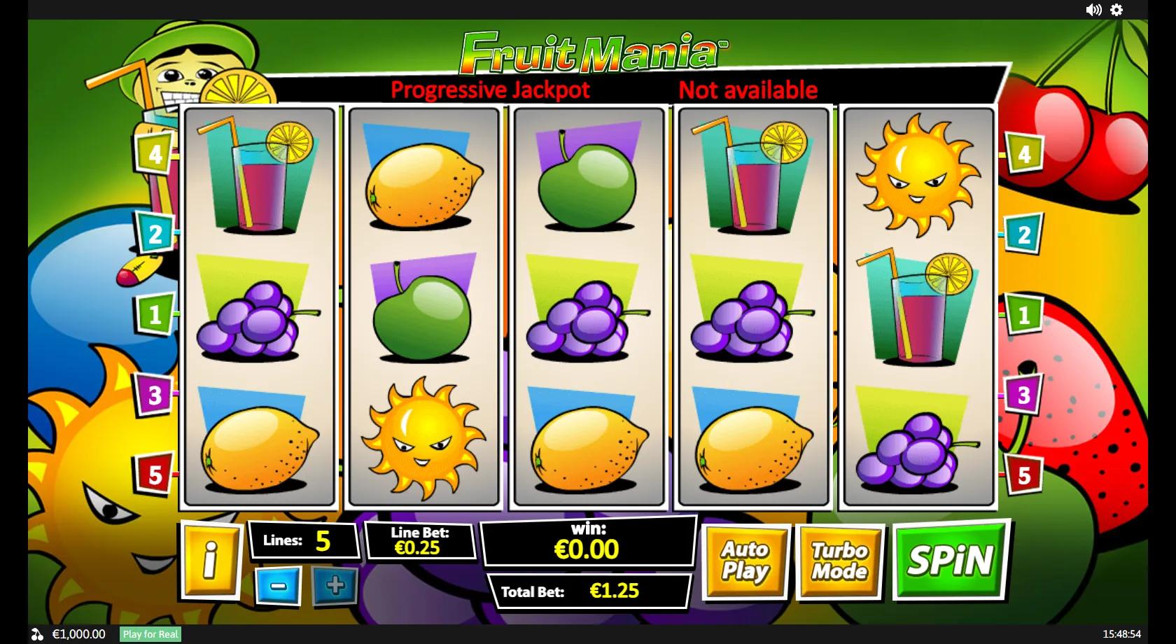 Fruit Mania - Playtech Slot