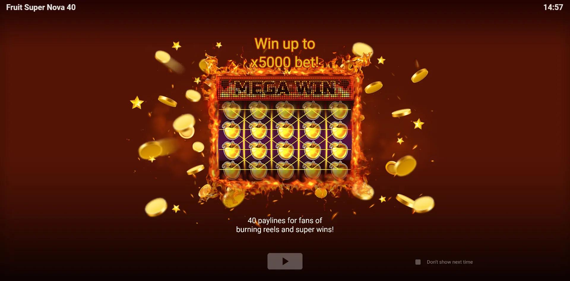 Fruit Super Nova 40 - Evoplay Slot