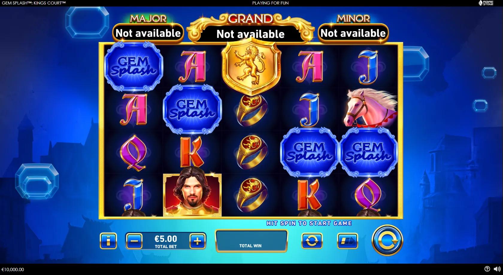 Gem Splash: King's Court - Playtech Slot