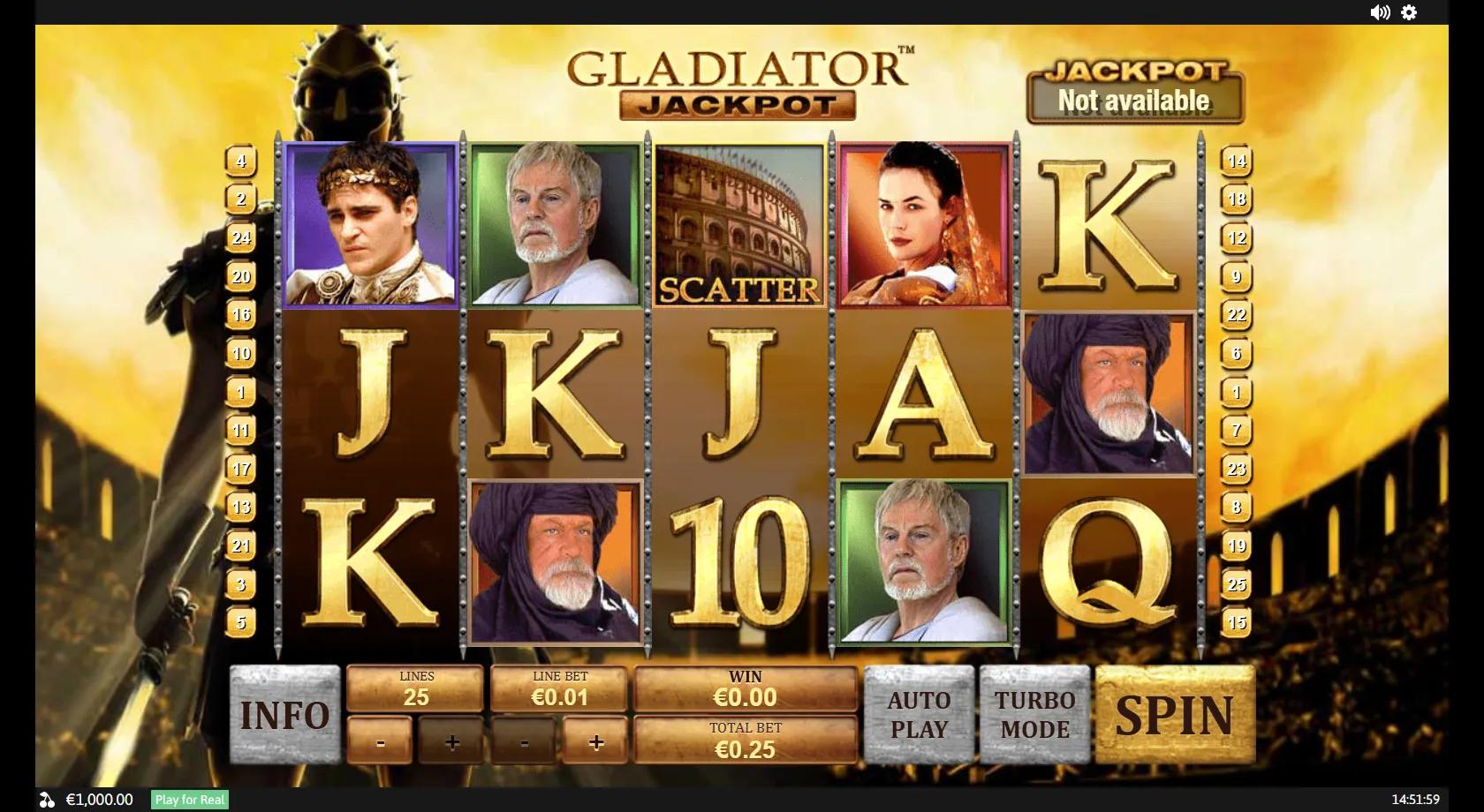 Gladiator Jackpot - Playtech Slot
