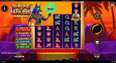 Gold Hit: Shrine of Anubis - Playtech Slot
