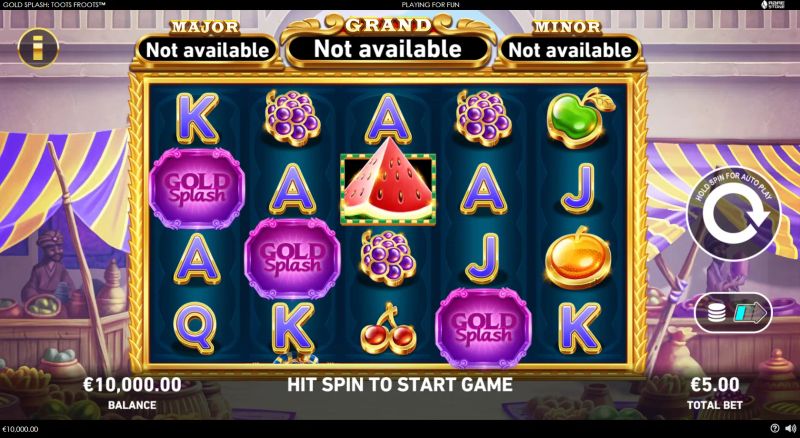 Gold Splash: Toots Froots