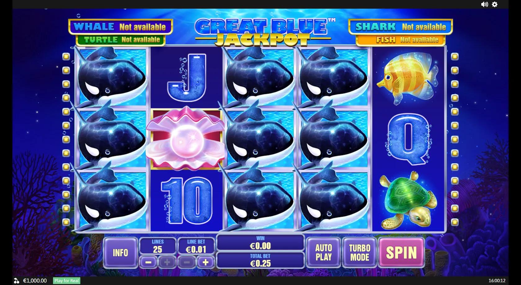 Great Blue Jackpot - Playtech Slot