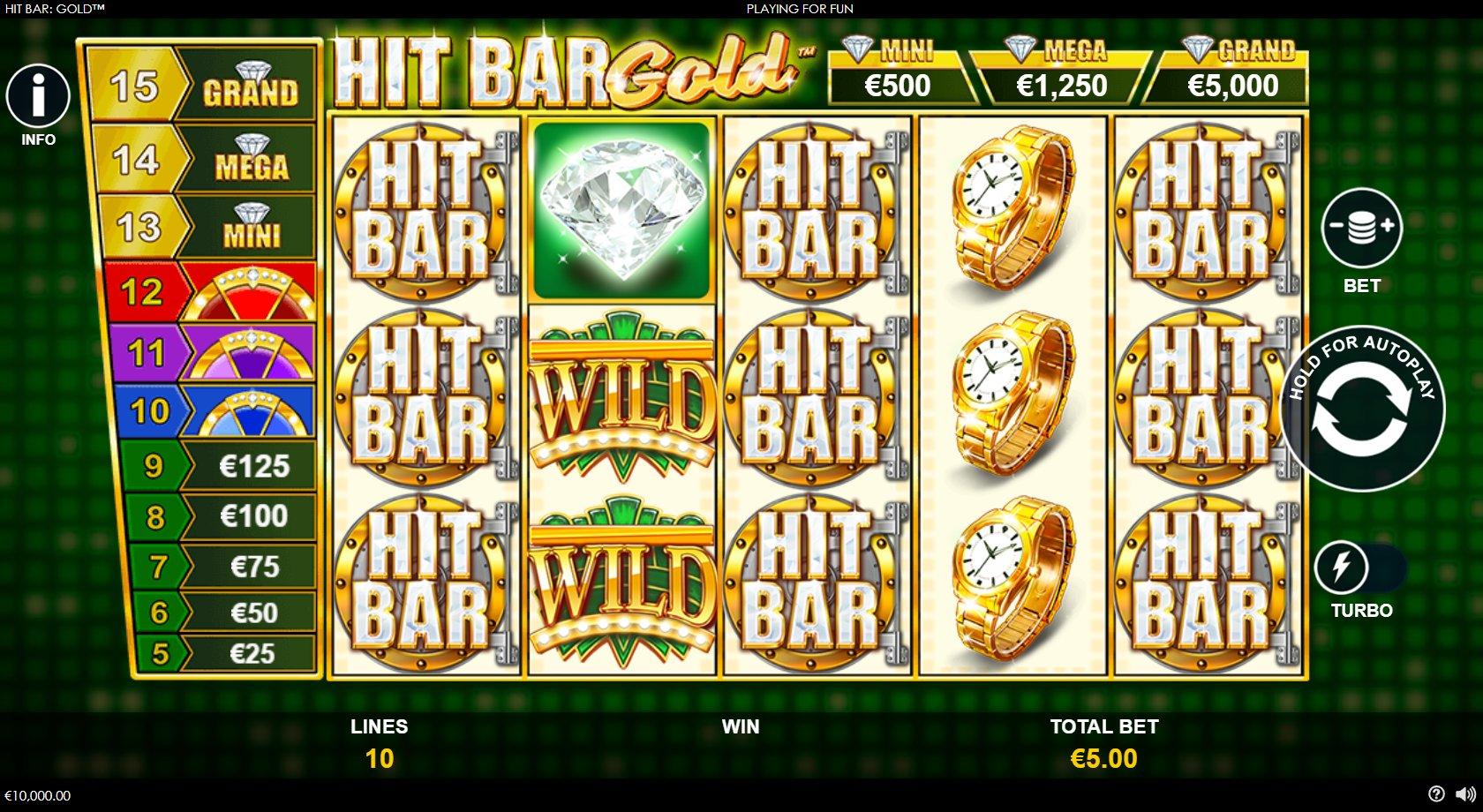 Hit Bar: Gold - Playtech Slot