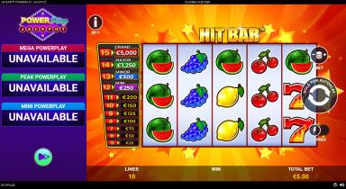 Hit Bar: PowerPlay Jackpot - Playtech Slot