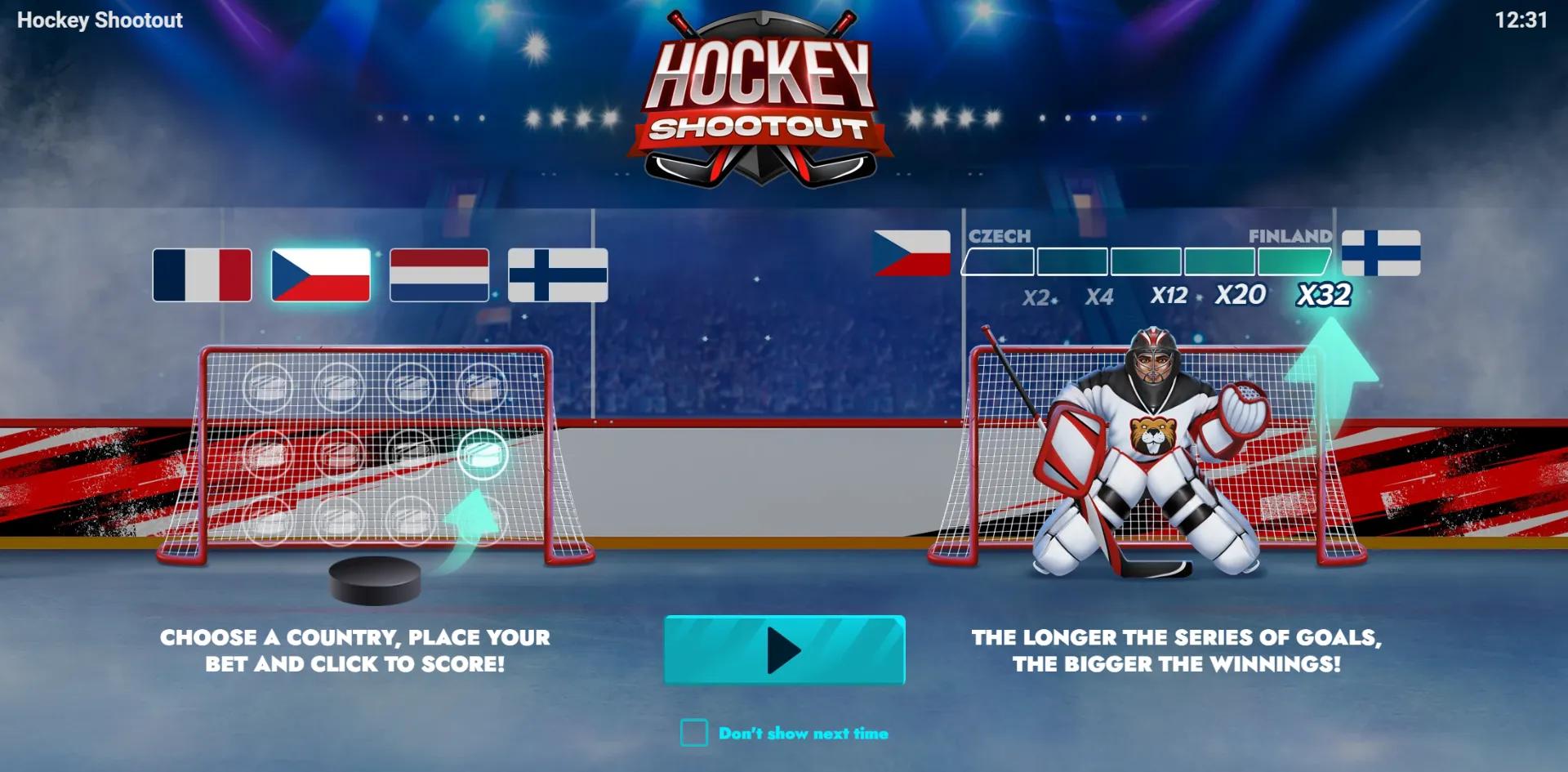 Hockey Shootout - Evoplay Slot