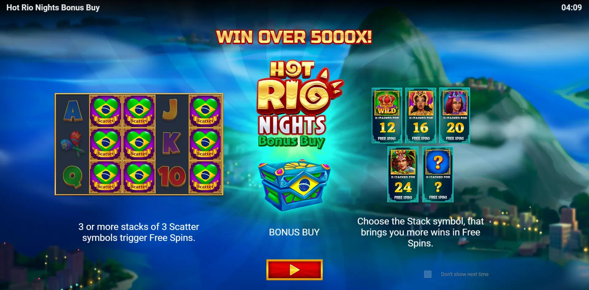Hot Rio Nights Bonus Buy - Evoplay Slot