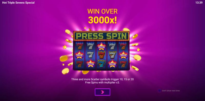 Hot Triple Sevens Special