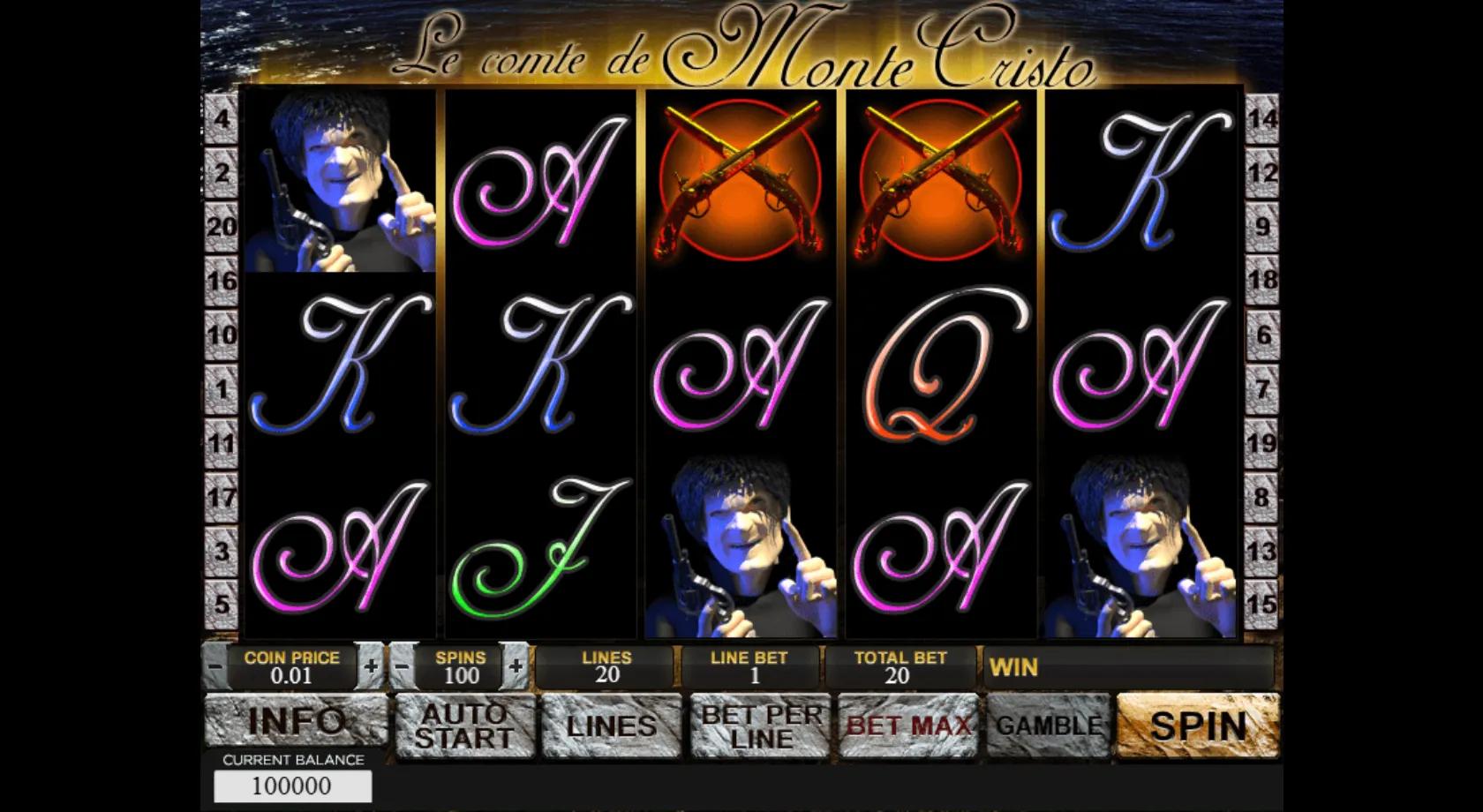 Le Comte de Monte Cristo - Playtech Slot