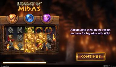 Legacy of Midas - BigPot Gaming Slot