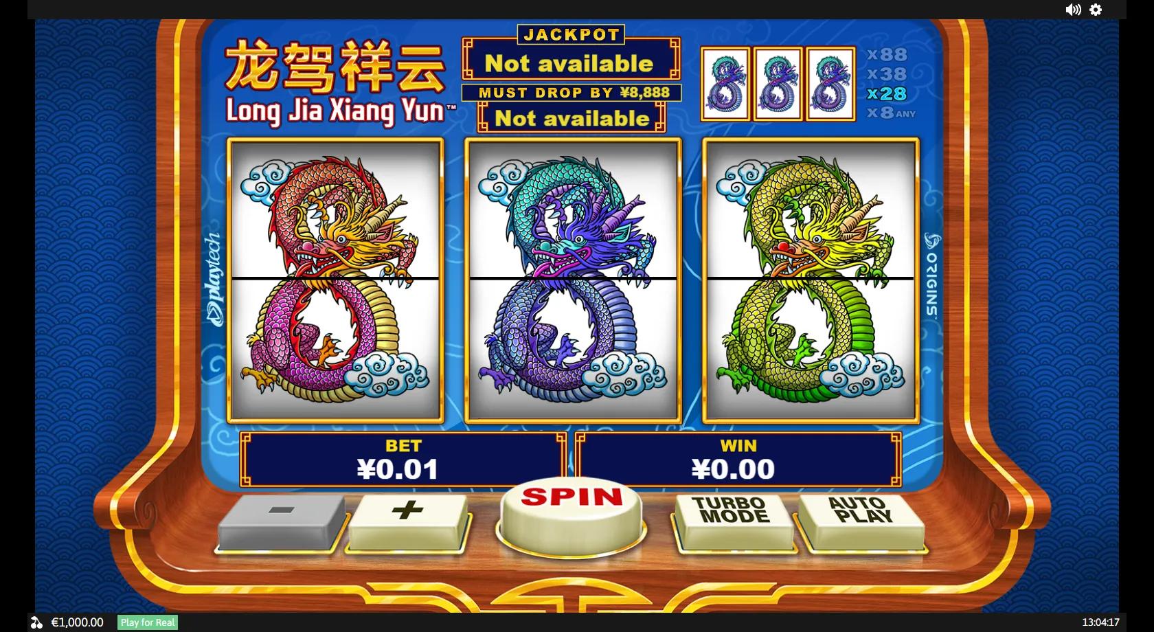 Long Jia Xiang Yun - Playtech Slot